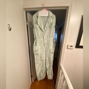 Eloquii nylon jumpsuit sample
